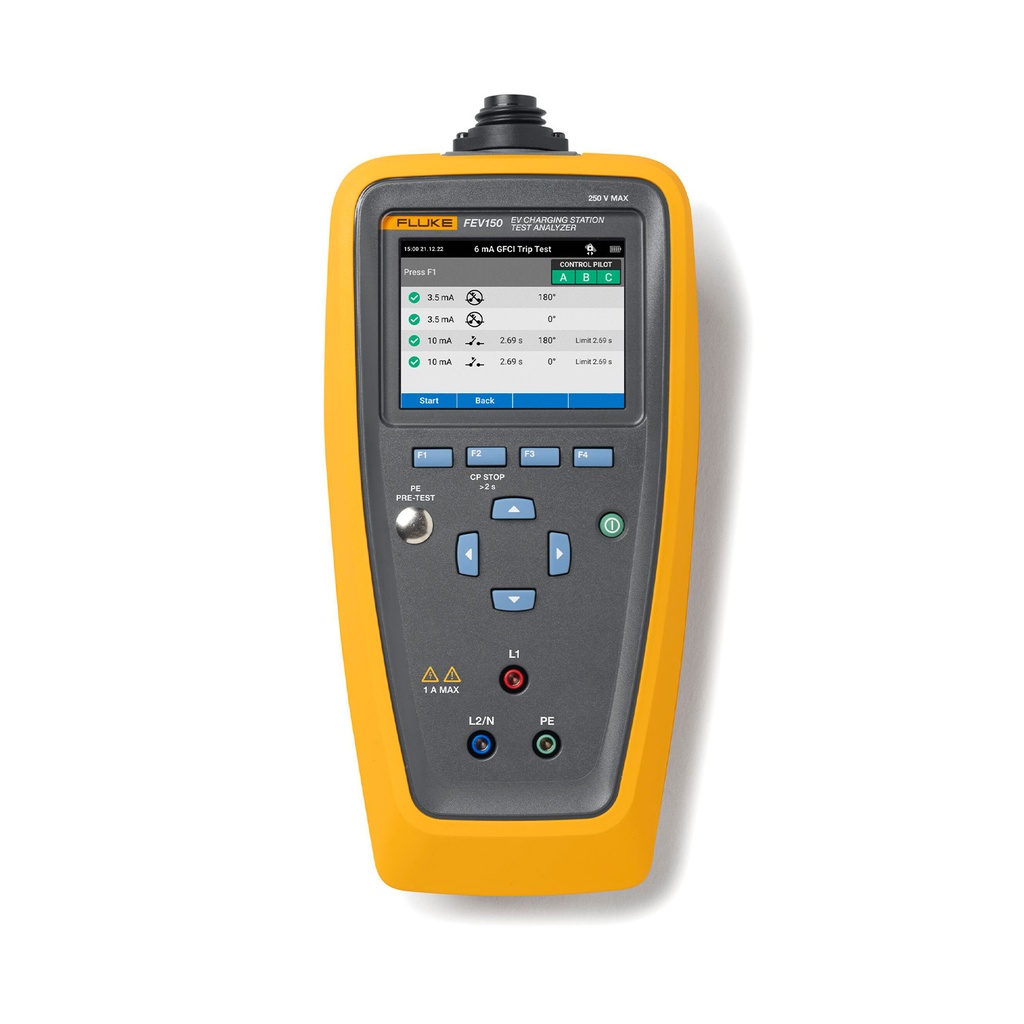 Fluke FEV150- Analizador de estaciones de carga de vehículos eléctricos 